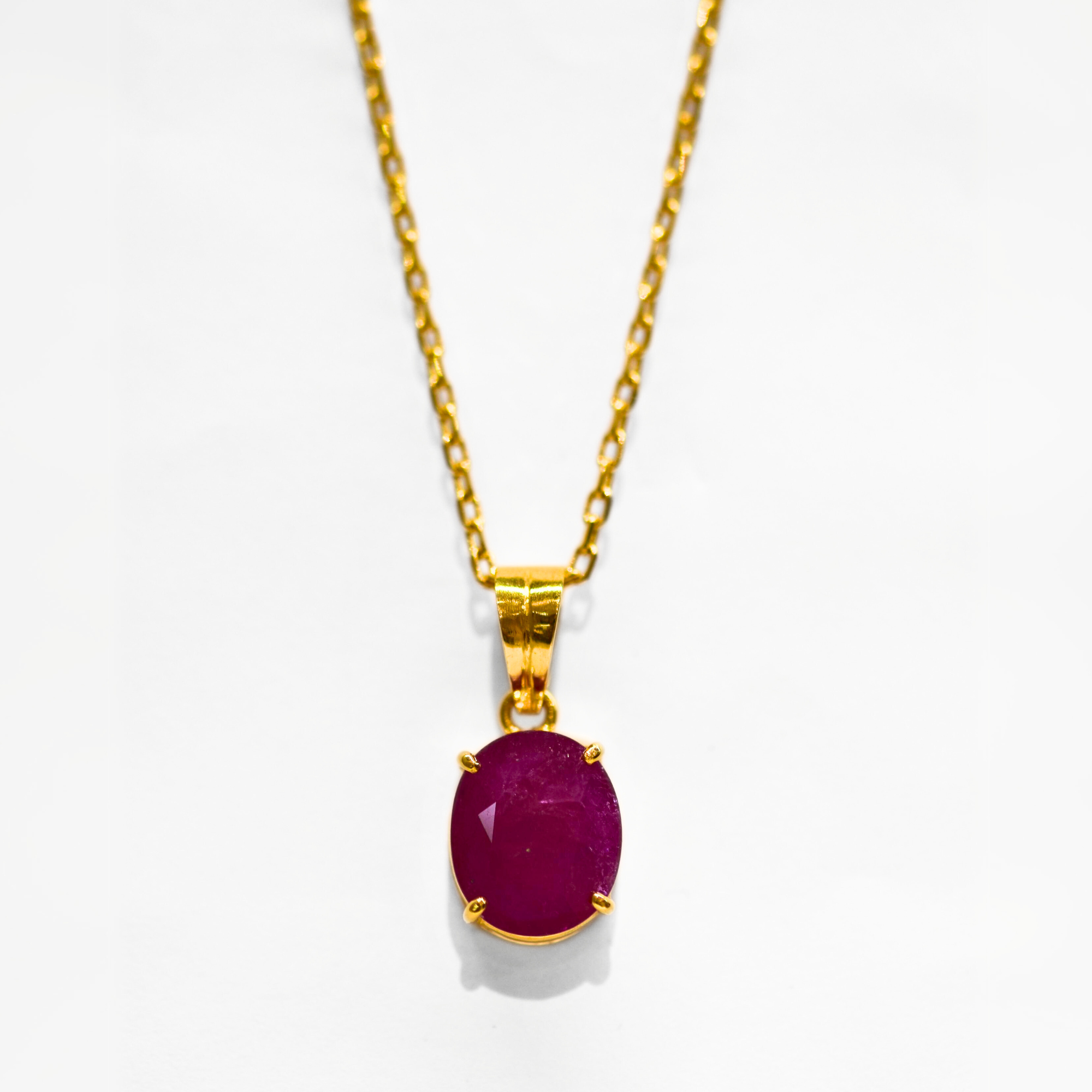 Picture of Natural Ruby Pendant